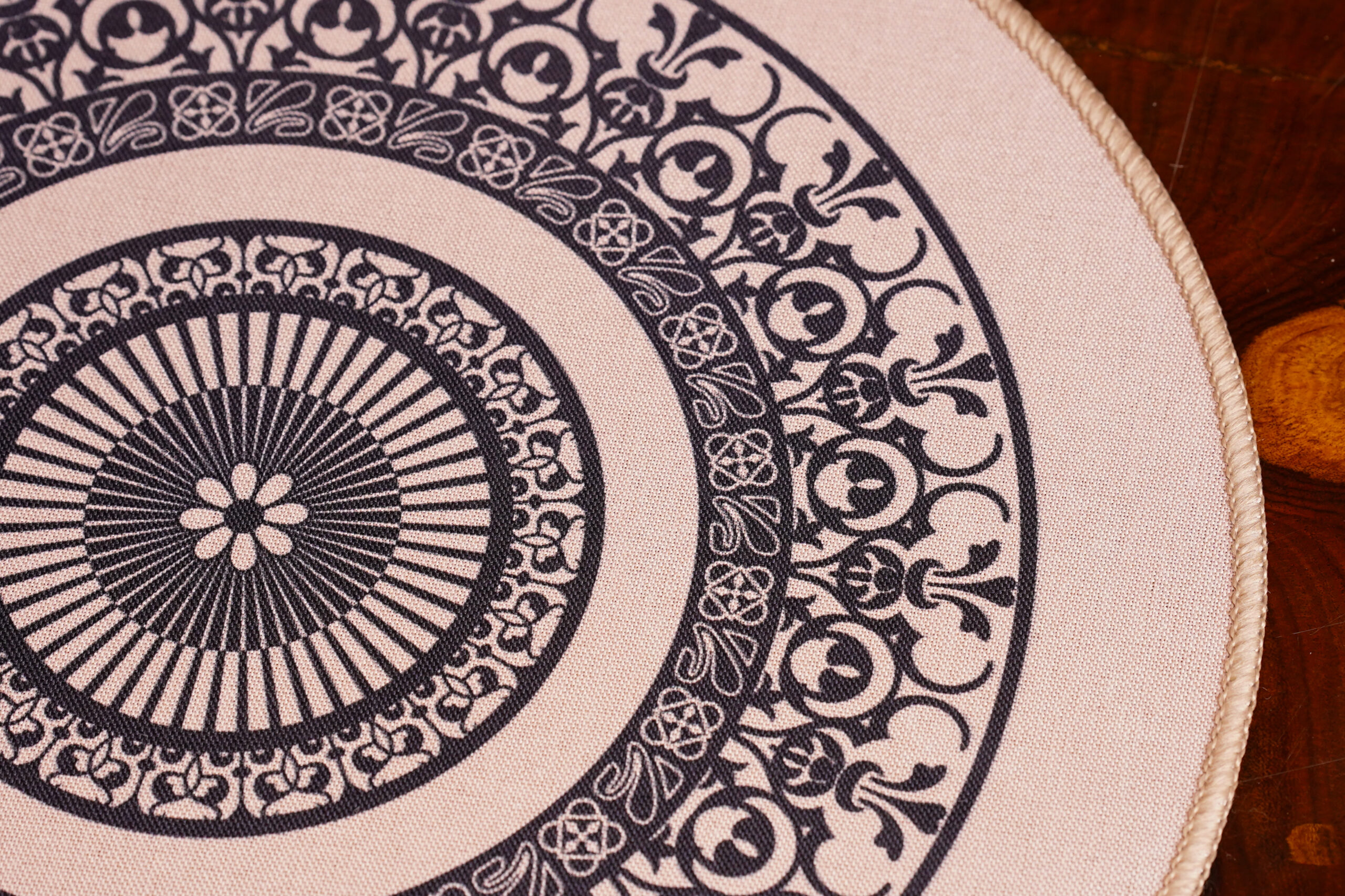 Block Print Cane Mat - Image 3